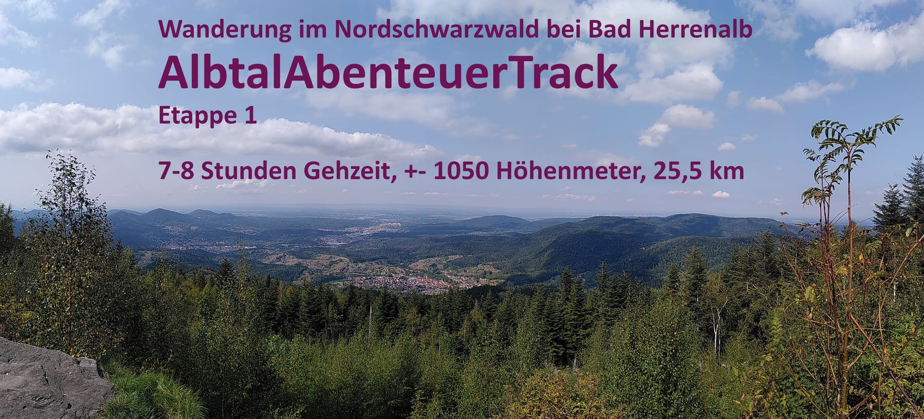 Albtal Abenteuer Track, Etappe 1: Rundwanderung von Bad Herrenalb