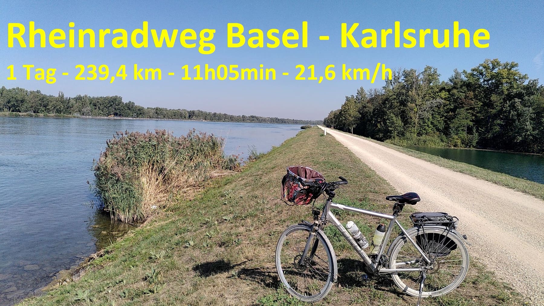 Radtour Basel – Karlsruhe: Rheinradweg Rheinroute D-Route 8