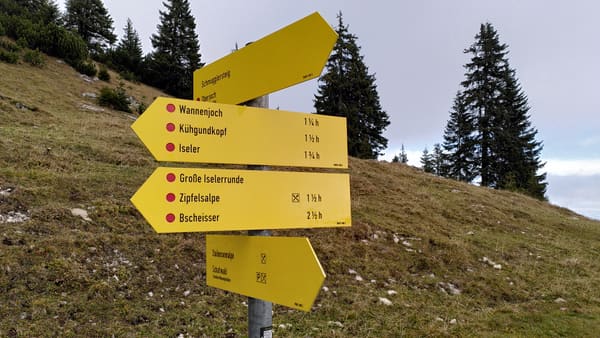 Wanderung im Tannheimer Tal: Schattwald – Bschießer – Ponten – Zirleseck – Rohnenspitze