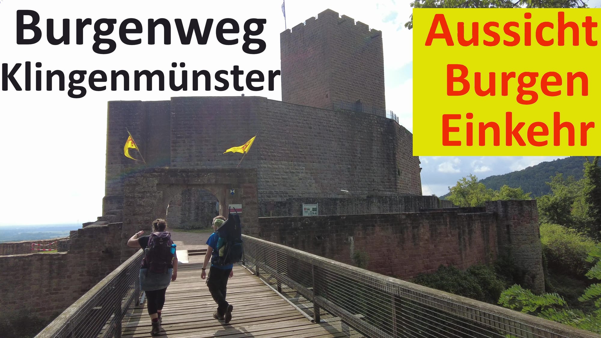 Pfälzer Wald Wanderung – 3-Burgen-Weg Klingenmünster mit Burg Landeck und Martinsturm