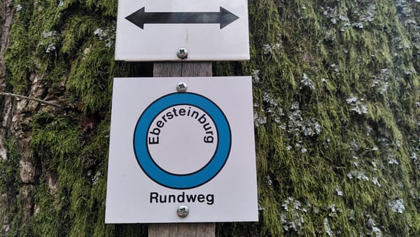 Wanderung auf dem Ebersteinburg-Rundweg bei Baden-Baden im Nordschwarzwald