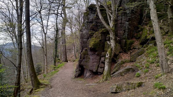 Wanderung auf dem Ebersteinburg-Rundweg bei Baden-Baden im Nordschwarzwald