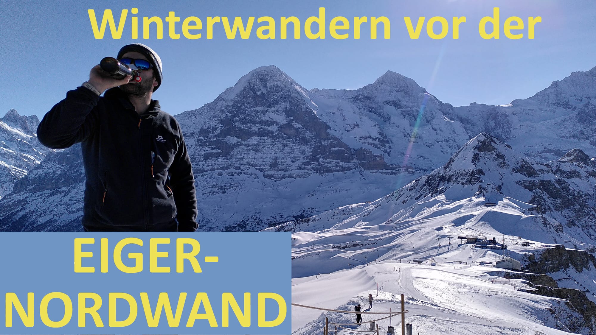 Winterwanderung im Angesicht der Eiger-Nordwand mit Mönch- und Jungfraupanorama in der Jungfrauregion