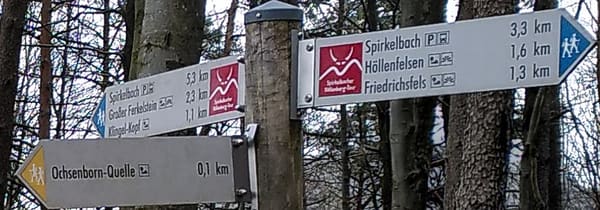 Pfälzer Wald Wanderung Höllenberg-Tour Spirkelbach – Felsen, Steine, Aussicht