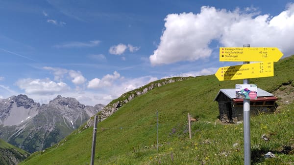 Lechtaler Höhenweg: Hüttentour mit Leutkircher Hütte, Kaiserjochhaus und Ansbacher Hütte