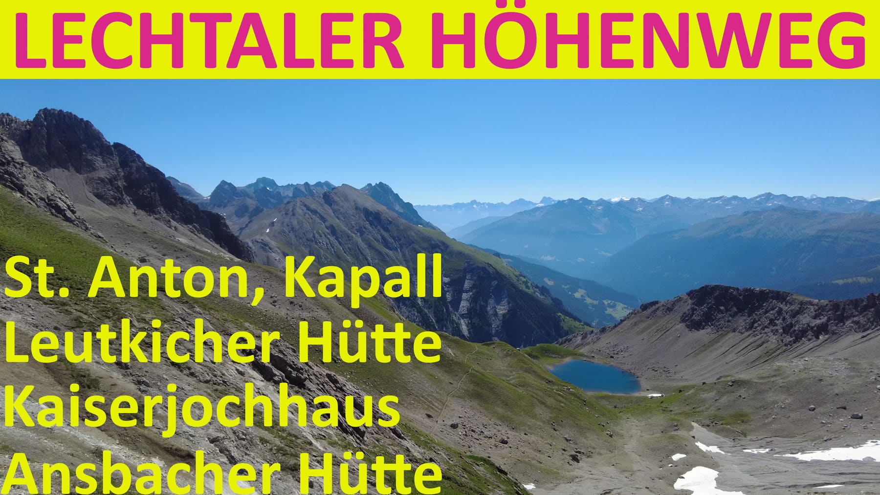 Lechtaler Höhenweg: Hüttentour mit Leutkircher Hütte, Kaiserjochhaus und Ansbacher Hütte