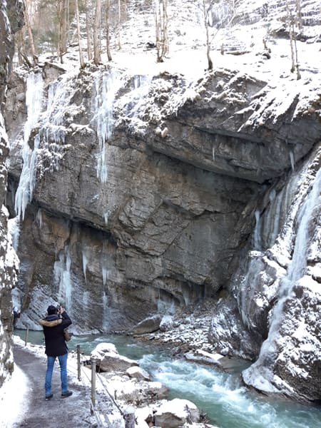 Wanderung durch die Partnachklamm auf den Eckbauer in Garmisch