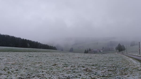 Schwarzwald-Wanderung Zweribachwasserfälle auf nebligen Pfaden